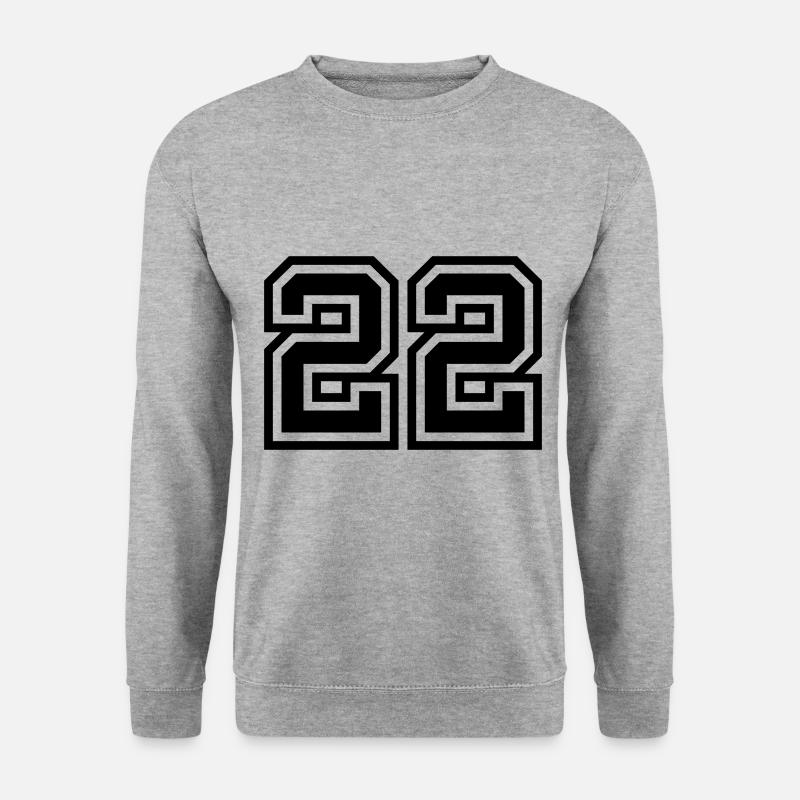 22 number symbol - Unisex Sweatshirt - salt & pepper