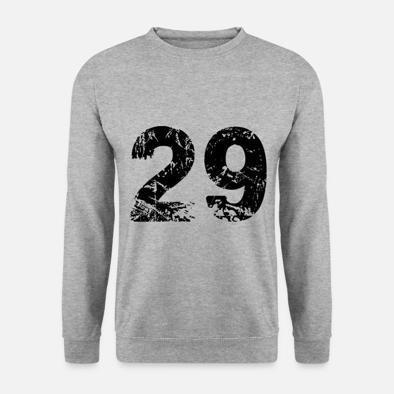 29 Zahl Trikot - Unisex Pullover - Weißgrau meliert