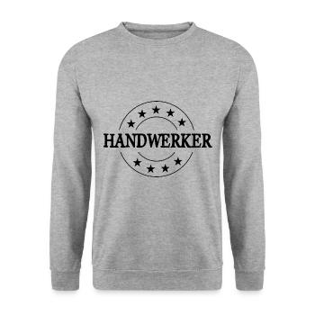 Handwerker Beruf - Unisex Pullover - Weißgrau meliert - Vorne - Alina (178cm) & Michal (187cm)
