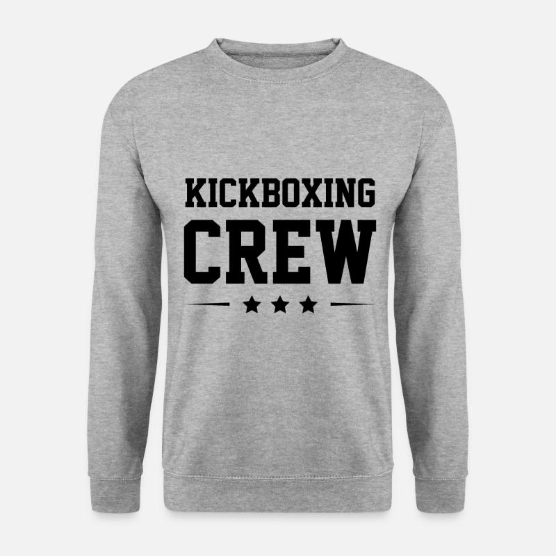 Kickboxing Crew - Unisex Pullover - Weißgrau meliert