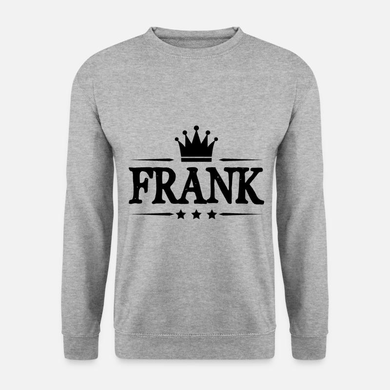 Frank - Unisex Pullover - Weißgrau meliert