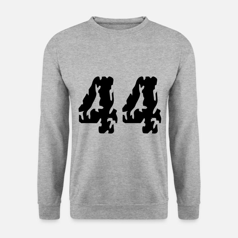 44 Number jersey - Unisex Sweatshirt - salt & pepper
