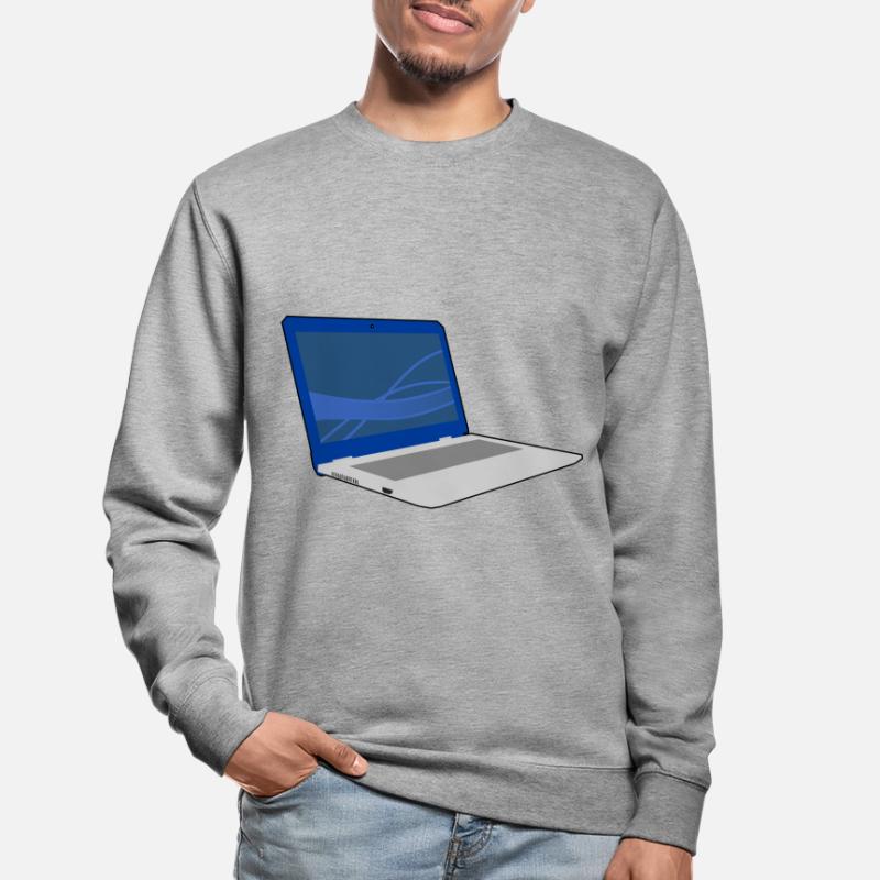 Laptop computer keyboard PC notebook gift idea Unisex Sweatshirt