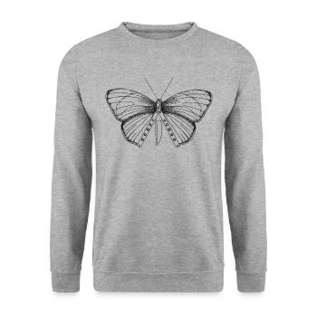 Balisong Flipping Butterfly Knife Cadeau - Artistique - Sweat-shirt Unisexe - gris chiné - Devant - Alina (178cm) & Michal (187cm)
