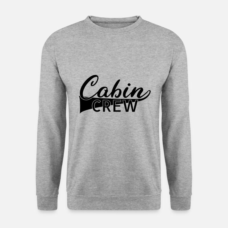 Cabin Crew - Unisex Pullover - Weißgrau meliert