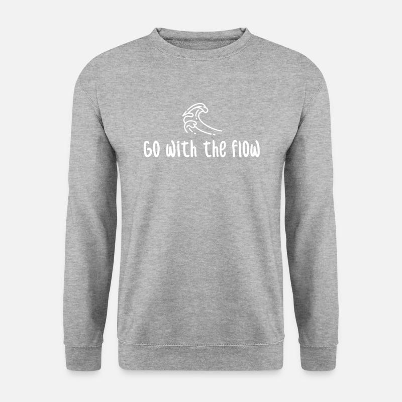 Go with the flow - Unisex Sweatshirt - salt & pepper