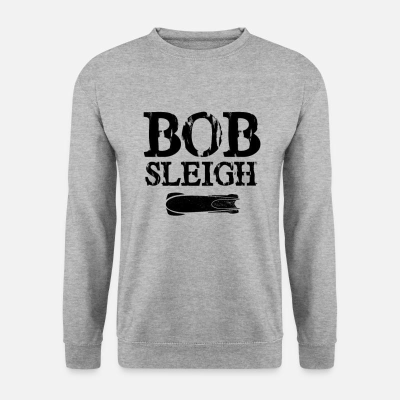 Bobsport Wintersport - Unisex Pullover - Weißgrau meliert