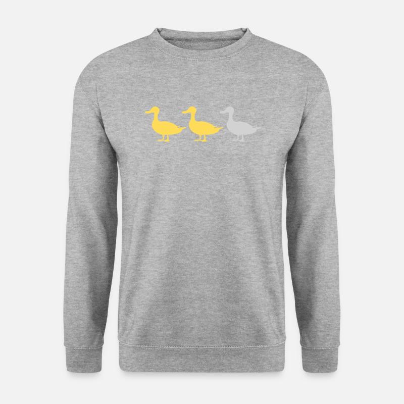 Duck Duck Grey Duck - Unisex Pullover - Weißgrau meliert