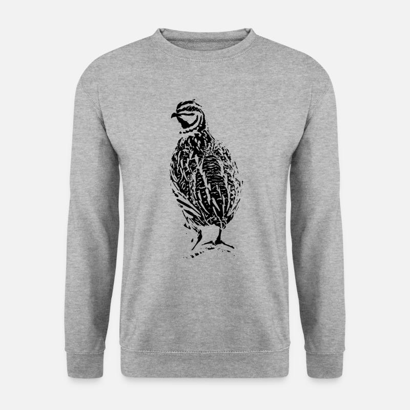 Conception de caille - Sweat-shirt Unisexe - gris chiné