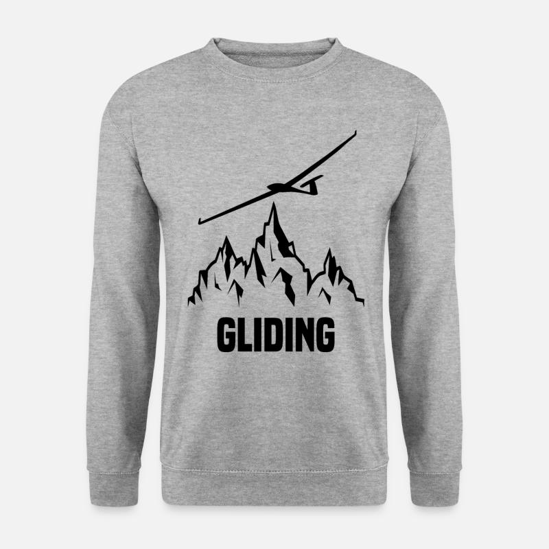 Glider glider pilot soaring - Unisex Sweatshirt - salt & pepper