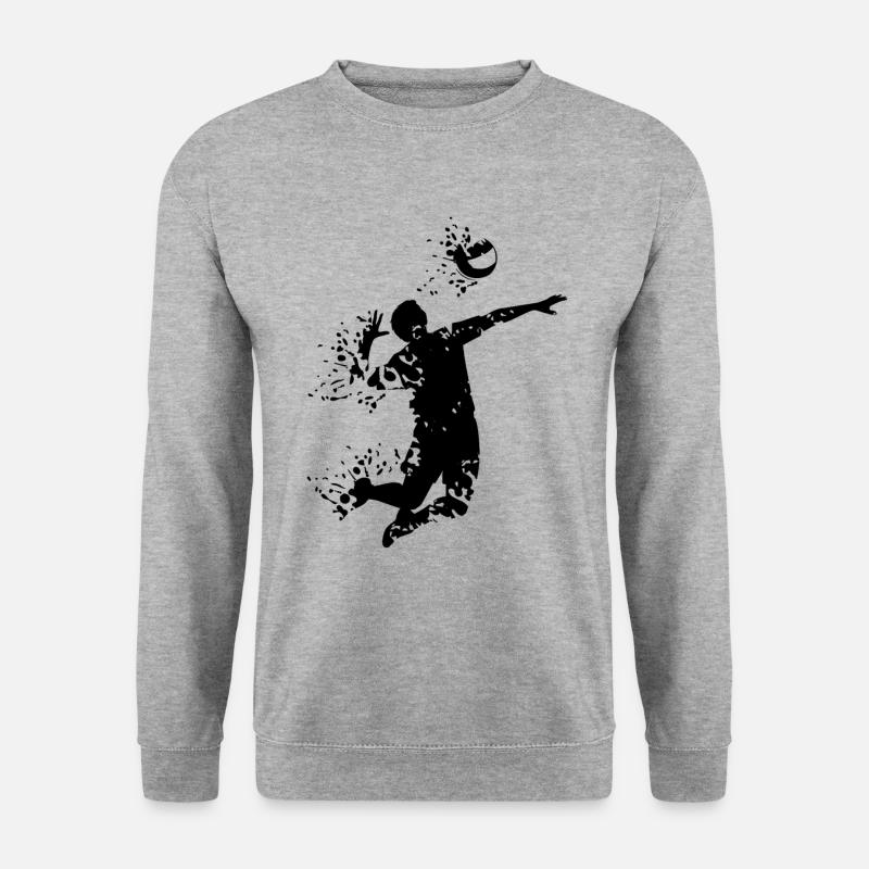 volleyball cool - Unisex Pullover - Weißgrau meliert