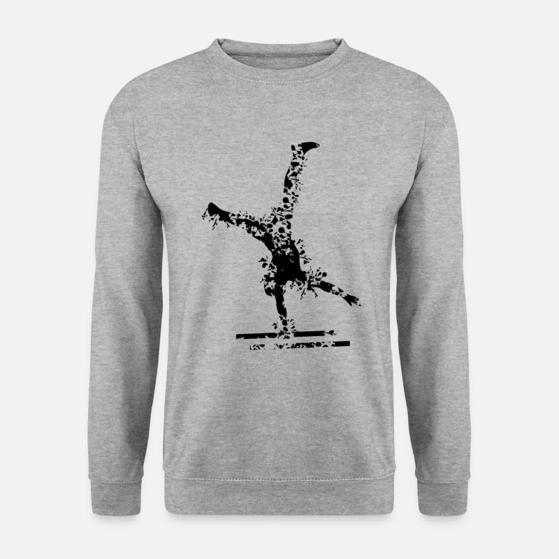 Calisthenics Design - Unisex Pullover - Weißgrau meliert
