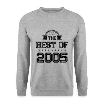 2005 best of - Unisex Sweatshirt - salt & pepper - Front - Alina (178cm) & Michal (187cm)