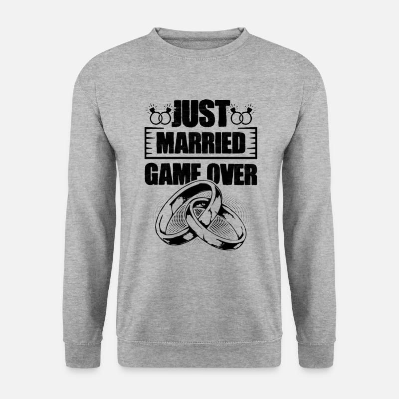 Just Married Game over - Unisex Sweatshirt - salt & pepper