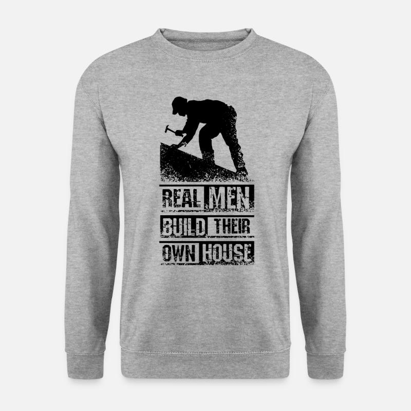 Men Builder - Unisex Sweatshirt - salt & pepper
