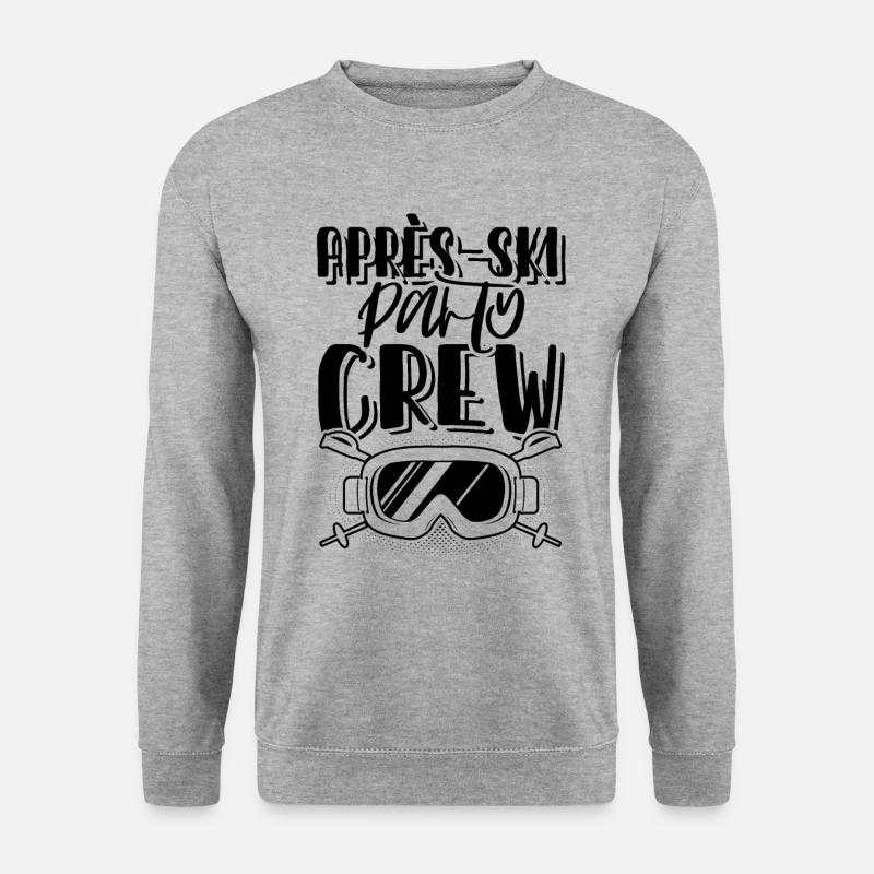 Apres Ski Crew - Unisex Pullover - Weißgrau meliert