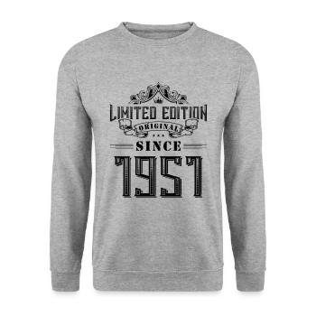 Édition limitée 1951 - Sweat-shirt Unisexe - gris chiné - Devant - Alina (178cm) & Michal (187cm)