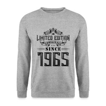 Édition limitée 1965 - Sweat-shirt Unisexe - gris chiné - Devant - Alina (178cm) & Michal (187cm)