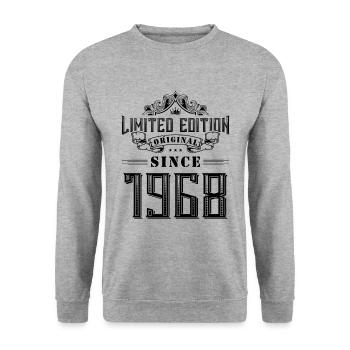 1968 Limited Edition - Unisex Sweatshirt - salt & pepper - Front - Alina (178cm) & Michal (187cm)