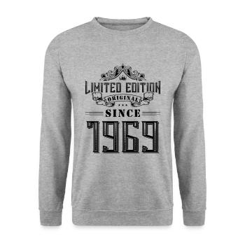1969 limited edition - Unisex Sweatshirt - salt & pepper - Front - Alina (178cm) & Michal (187cm)