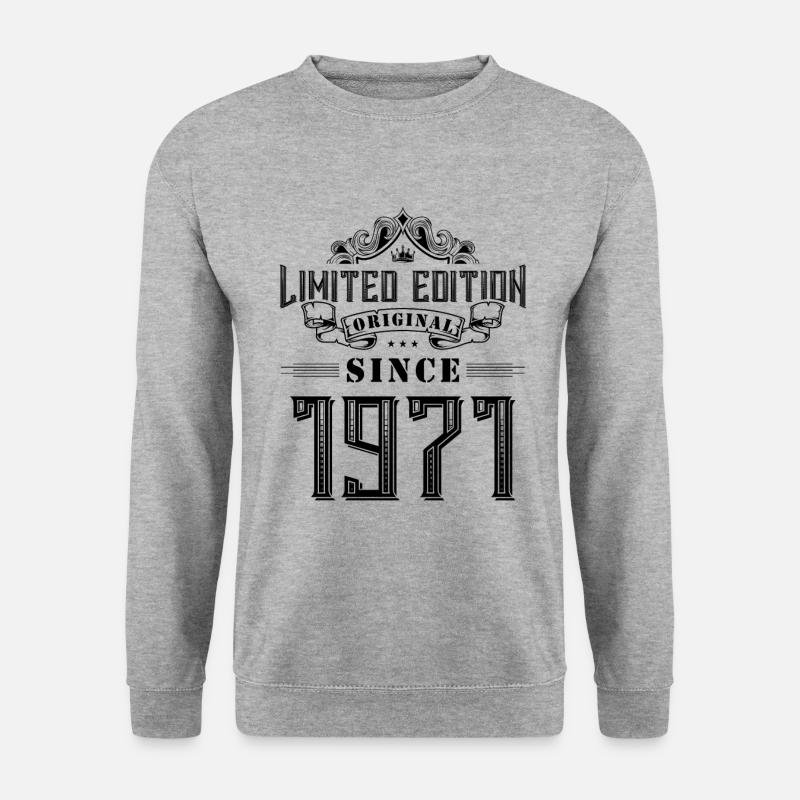 1971 limited edition - Unisex Pullover - Weißgrau meliert