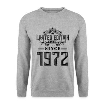 Édition limitée 1972 - Sweat-shirt Unisexe - gris chiné - Devant - Alina (178cm) & Michal (187cm)