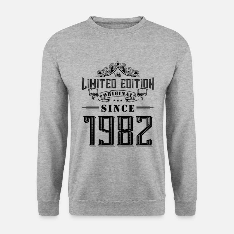 1982 limited edition - Unisex Pullover - Weißgrau meliert