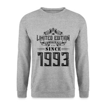 Édition limitée 1993 - Sweat-shirt Unisexe - gris chiné - Devant - Alina (178cm) & Michal (187cm)