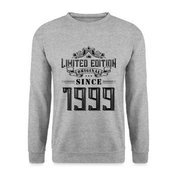 Édition limitée 1999 - Sweat-shirt Unisexe - gris chiné - Devant - Alina (178cm) & Michal (187cm)