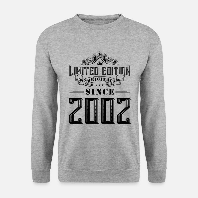2002 limited edition - Unisex Pullover - Weißgrau meliert