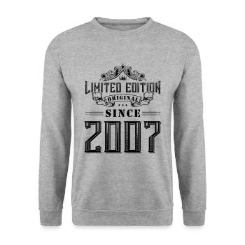2007 limited edition - Unisex Sweatshirt - salt & pepper - Front - Alina (178cm) & Michal (187cm)