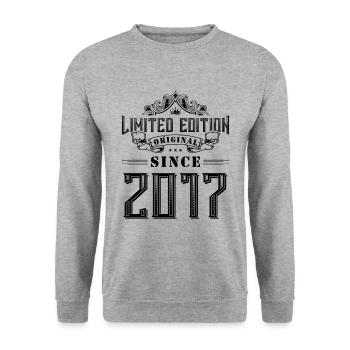 Édition limitée 2017 - Sweat-shirt Unisexe - gris chiné - Devant - Alina (178cm) & Michal (187cm)