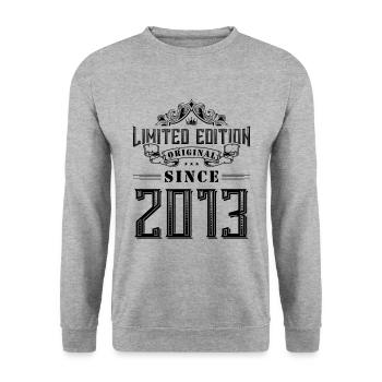 2013 limited edition - Unisex Pullover - Weißgrau meliert - Vorne - Alina (178cm) & Michal (187cm)