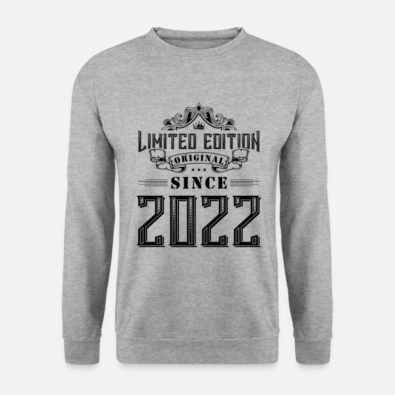 2022 limited edition - Unisex Pullover - Weißgrau meliert