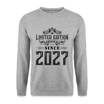 Édition limitée 2027 - Sweat-shirt Unisexe - gris chiné - Devant - Alina (178cm) & Michal (187cm)