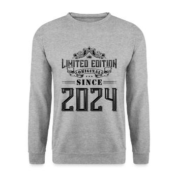 Édition limitée 2024 - Sweat-shirt Unisexe - gris chiné - Devant - Alina (178cm) & Michal (187cm)