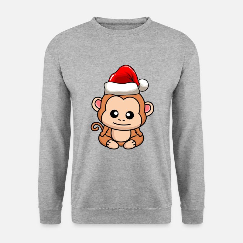 Monkey Comic Christmas - Unisex Sweatshirt - salt & pepper