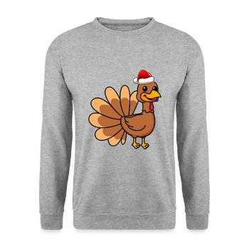 Truthan Comic Christmas - Unisex Sweatshirt - salt & pepper - Front - Alina (178cm) & Michal (187cm)