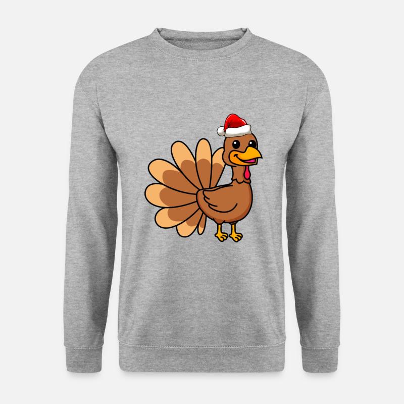 Truthan Comic Weihnachten - Unisex Pullover - Weißgrau meliert