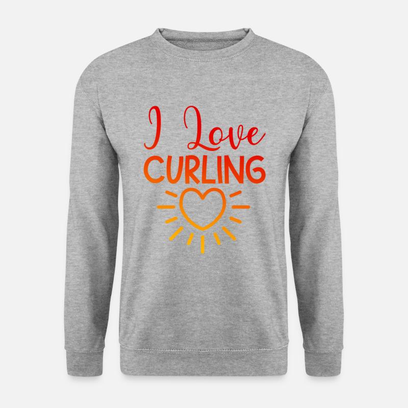 I love curling - Unisex Sweatshirt - salt & pepper