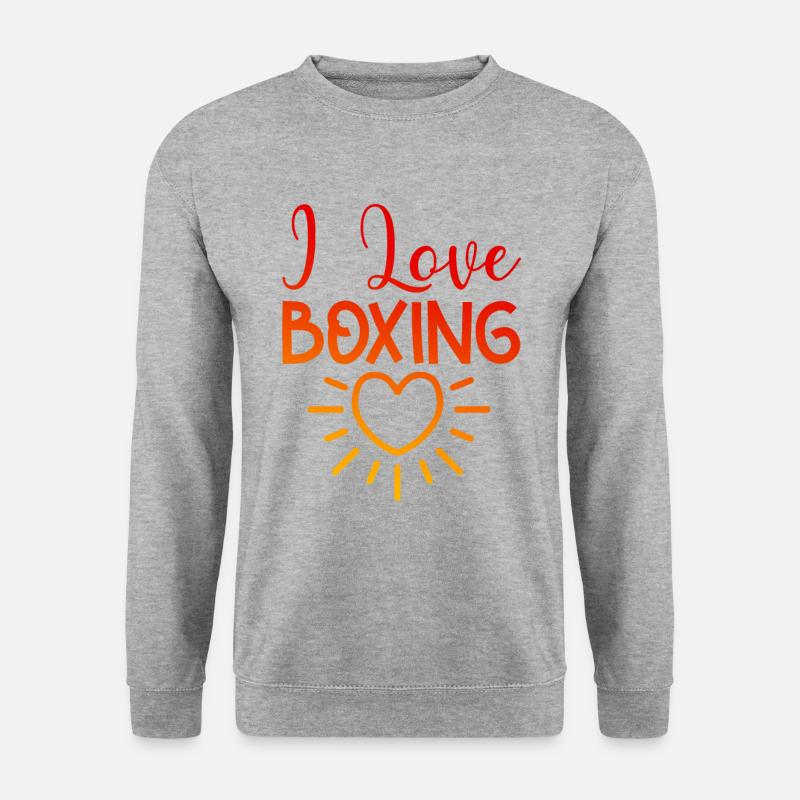 J’adore la boxe - Sweat-shirt Unisexe - gris chiné