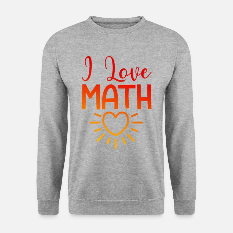 I love math - Unisex Sweatshirt - salt & pepper