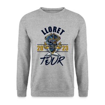 Lloret De Mar 2023 Skeleton - Unisex Sweatshirt - salt & pepper - Front - Alina (178cm) & Michal (187cm)