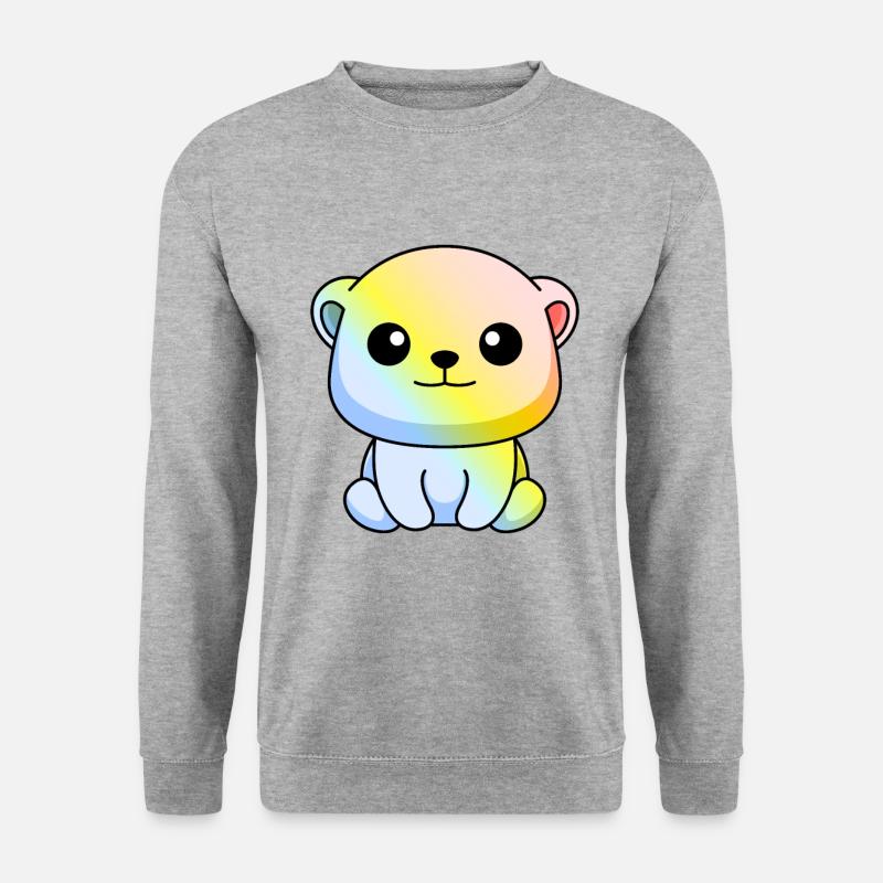 Polar Bear Comic Animal - Unisex Sweatshirt - salt & pepper
