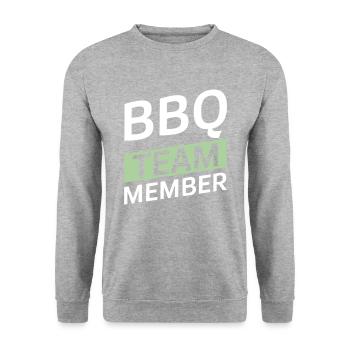 Équipe Bbq - Sweat-shirt Unisexe - gris chiné - Devant - Alina (178cm) & Michal (187cm)