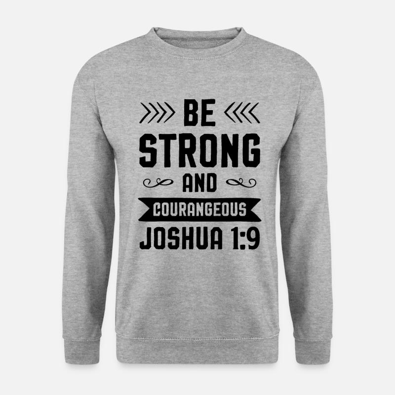 bibel verse - Unisex Pullover - Weißgrau meliert