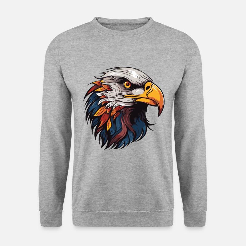Eagle Portrait - Unisex Sweatshirt - salt & pepper