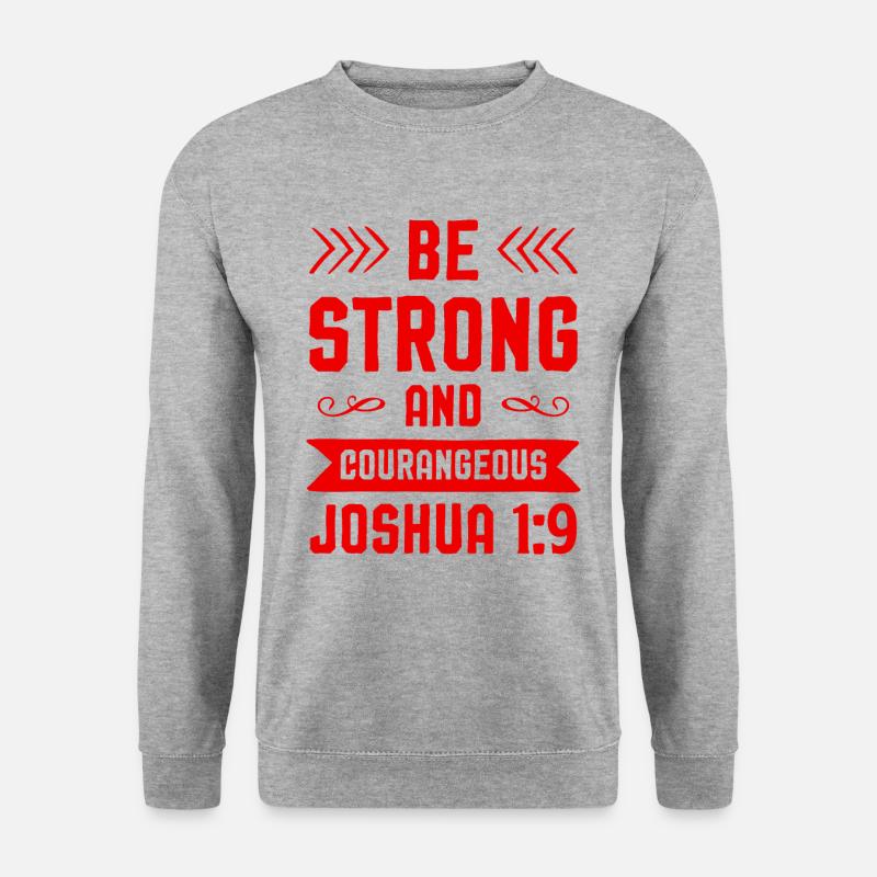 bibel verse - Unisex Pullover - Weißgrau meliert