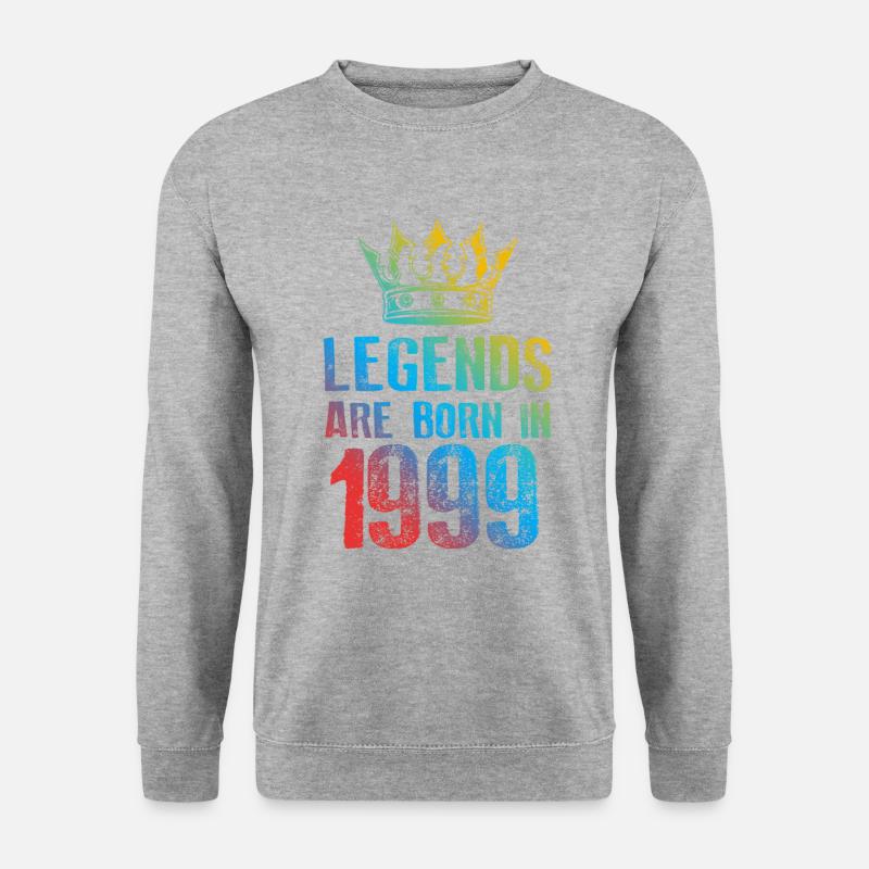 1999 legends born in - Unisex Sweatshirt - salt & pepper