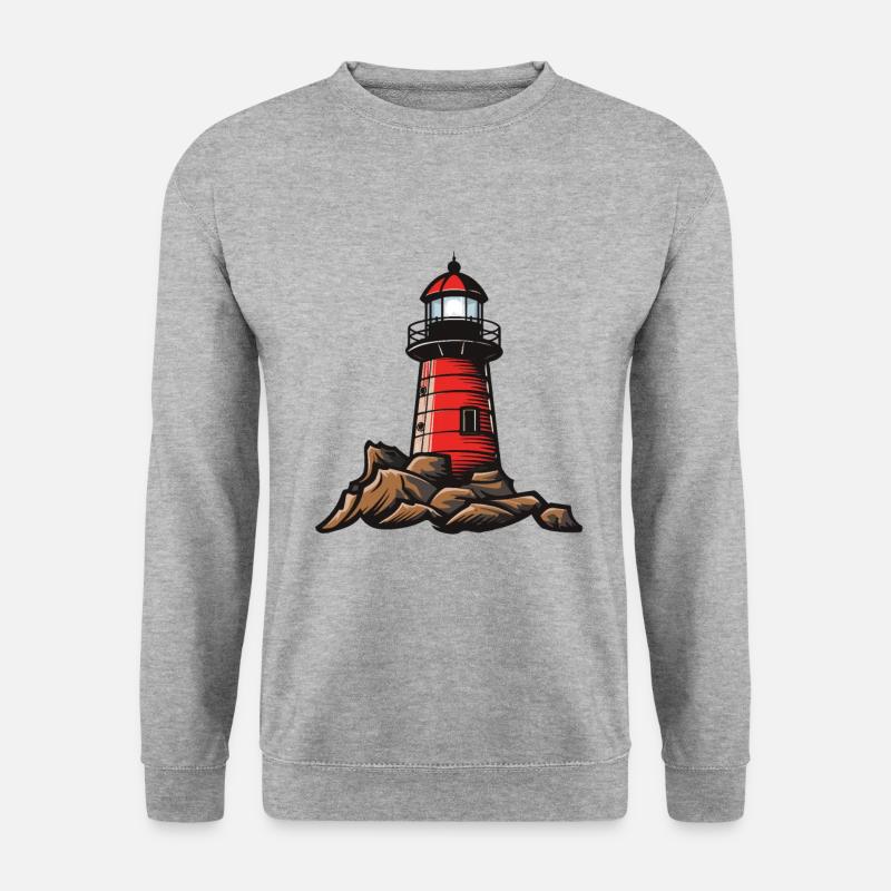 Lighthouse icon - Unisex Sweatshirt - salt & pepper